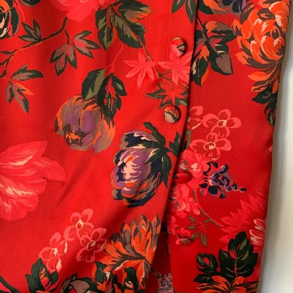 ZARA Floral Silk Skirt - Picture 4 of 7